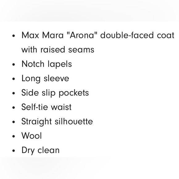 NWOT S Max Mara Arona coat in ecru - Picture 14 of 14